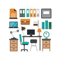 Creative Icons for Unique Desk Designs vector