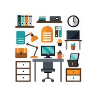 Artistic Icons for Creative Desk Essentials vector
