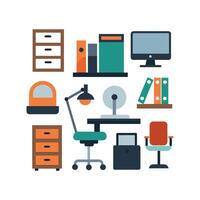 Chic Icons for Classy Desk Designs vector