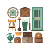 Creative Icons for Rustic Home Design vector