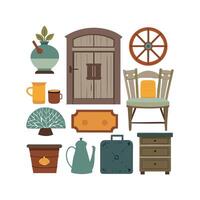 Stylish Icons for Unique Rustic Homes vector