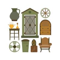 Chic Icons for Rustic Vintage Decor vector