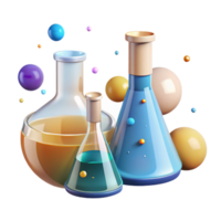 serene abstract Clean Beaker Flask Chemical Equipment Transparent for Lab Use high resolution png