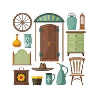 Elegant Icons for Vintage Rustic Elements vector