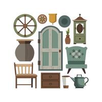 Creative Icons for Rustic Vintage Home Styles vector