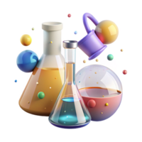 dramatic minimalist Clean Beaker Flask Chemical Equipment Transparent for Lab Use high resolution png