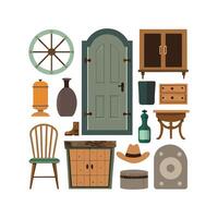 Elegant Icons for Rustic Vintage Interiors vector