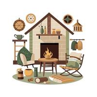 Elegant Icons for Charming Rustic Farmhouse Decor vector