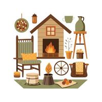 Artistic Icons for Charming Rustic Farmhouse Decor vector