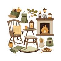 Diverse Icons for Warm Rustic Farmhouse Designs vector