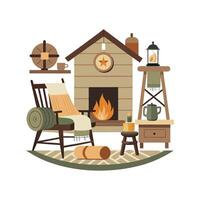 Modern Icons for Captivating Rustic Farmhouse Design vector