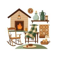 Diverse Icons for Delightful Rustic Farmhouse Interiors vector