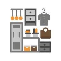 Stylish Icons for Storage Shelving Systems vector