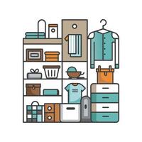 Creative Icons for Innovative Storage Systems vector
