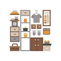 Elegant Icons for Smart Storage Solutions vector