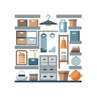 Stylish Icons for Innovative Storage Solutions vector