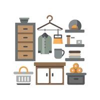 Chic Icons for Custom Storage Solutions vector