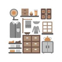 Creative Icons for Functional Shelving Designs vector