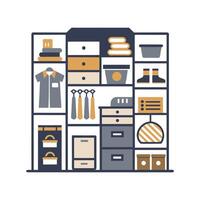 Chic Icons for Innovative Storage Systems vector