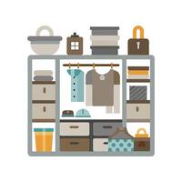 Elegant Icons for Organizing Shelving Solutions vector