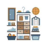 Chic Icons for Unique Storage Design Solutions vector