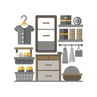 Artistic Icons for Unique Storage Designs vector