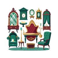 Elegant Icons for Timeless Victorian Styles vector