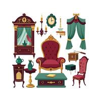 Elegant Icons for Classical Victorian Decor vector
