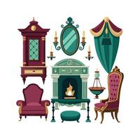 Stylish Icons for Timeless Victorian Accessories vector