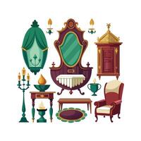 Elegant Icons for Timeless Victorian Decor vector
