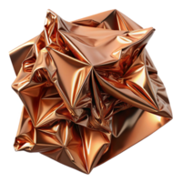 dramatic rustic Copper Foil Texture Crinkled Surface Effect Cutout for Craft Project Use exclusive png
