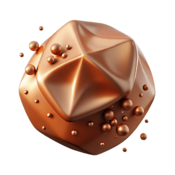 beautiful modern Copper Gradient Texture Smooth Transition Transparent for Web Graphics genuine png