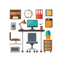 Comprehensive Icons for Inspiring Home Office Spaces vector