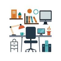 Diverse Icons for Innovative Home Office Layouts vector