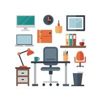 Stylish Icons for Efficient Workspace and Office Designs vector