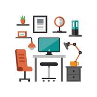 Charming Icons for Cozy Workspace Environments vector