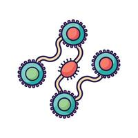 Studying Chain Formation in Streptococcus Bacteria vector