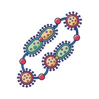 Overview of Streptococcus Chain Structures vector