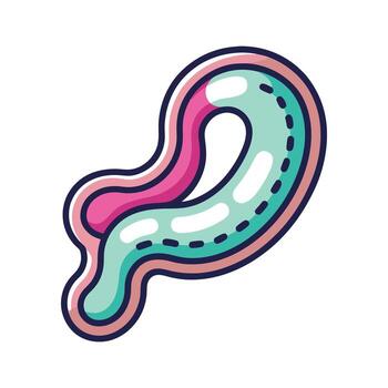 Overview of Vibrio Cholerae Curved Shape vector