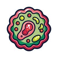 Bacteria Forming Dormant Cysts Illustrated Design vector