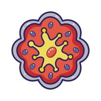 Illustration of Bacteria Forming Dormant Cysts vector