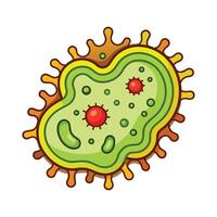 Bacteria Forming Slimy Biofilm on Surfaces vector