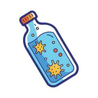 Bacterial Presence in Old Unwashed Water Bottles vector