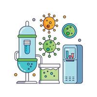 Bacteria Growing in Ice Machines and Water Dispensers vector