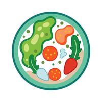 Bacterial Contamination in Expired Frozen Vegetables vector