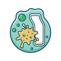 Bacterial Contamination in Expired Milk vector