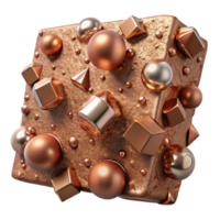 serene abstract Copper Texture Corroded Surface Isolated for Artistic Effects authentic png