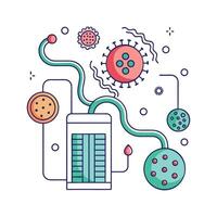 Bacterial Contamination in Hospital Ventilation Systems vector