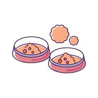Bacteria in Pet Food Bowls if Left Uncleaned Illustrated vector