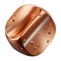 beautiful abstract Copper Texture Polished Surface Shine Isolated for Product Mockups professional png